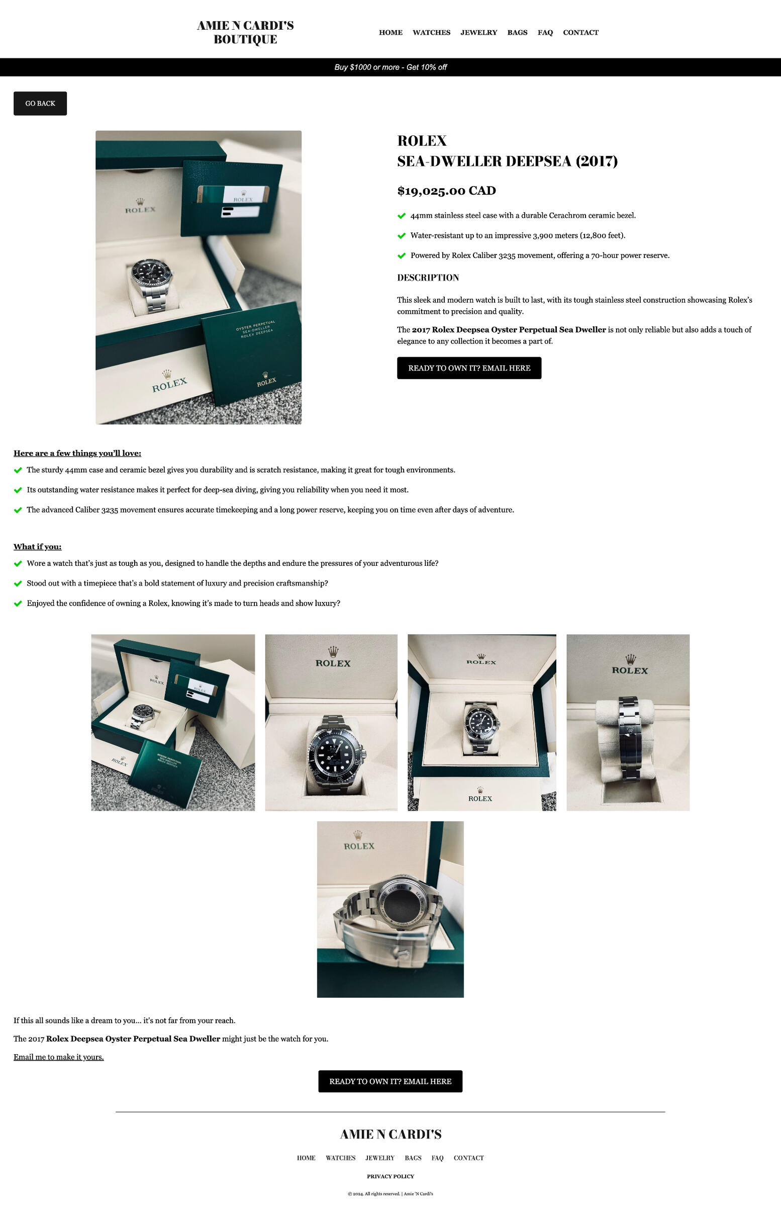 Product Landing Page